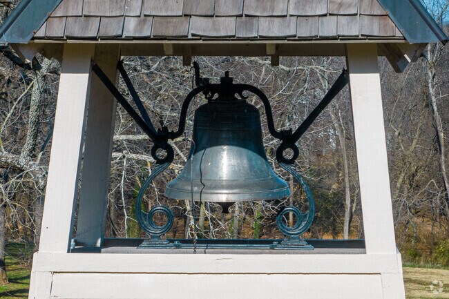 The bell and bell tower for Cane Hill College remain preserved just outside of Lincoln.