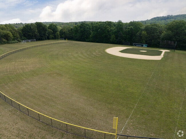 A baseball diamond at FDR for homerun dreams in Hyde Park.