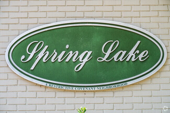 Spring Lake is a quiet, upscale neighborhood known for its private lake, luxury homes, and peaceful surroundings.