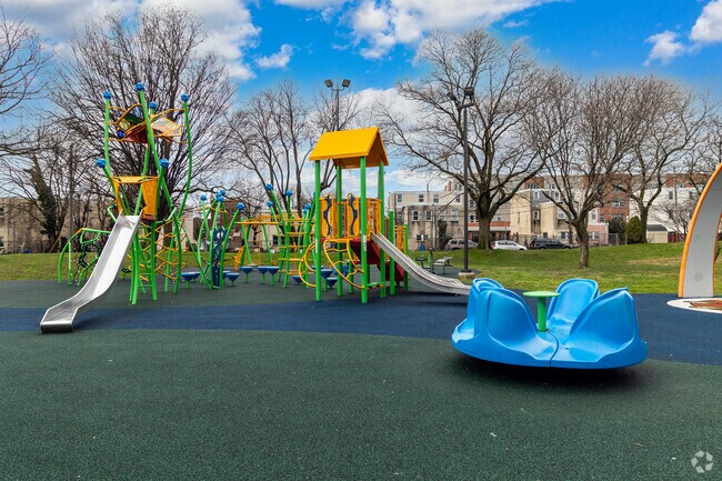 There is a very nice playground at Nicetown Park for the kids to play.
