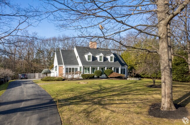 Cape Cod homes in West Peabody have sizeable yards with large driveways.