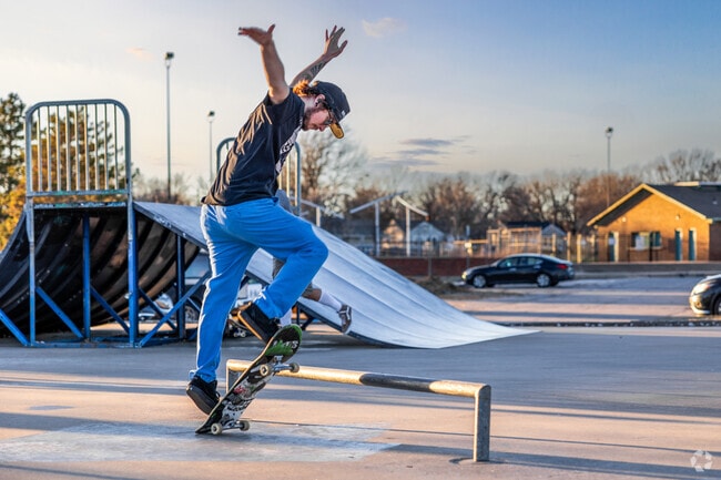 Skaters love to practice their tricks at Edgemoor Park by Uptown Wichita.