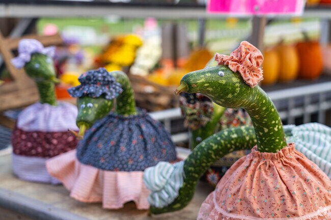 Locals sell hand made crafts at small roadside shops in Cochranville.