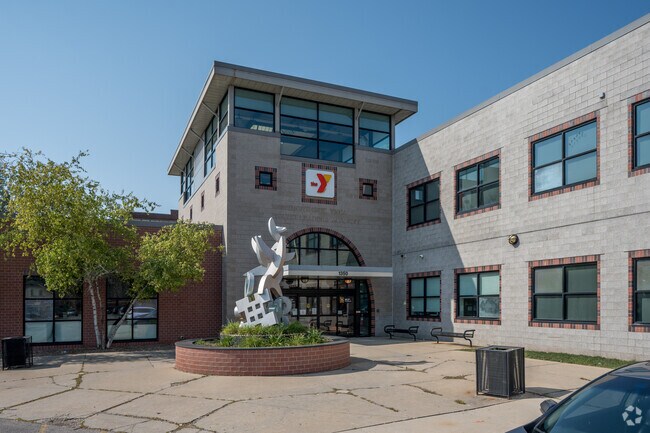 The YMCA is located in North Division and is attached to the Milwaukee College Prep campus.