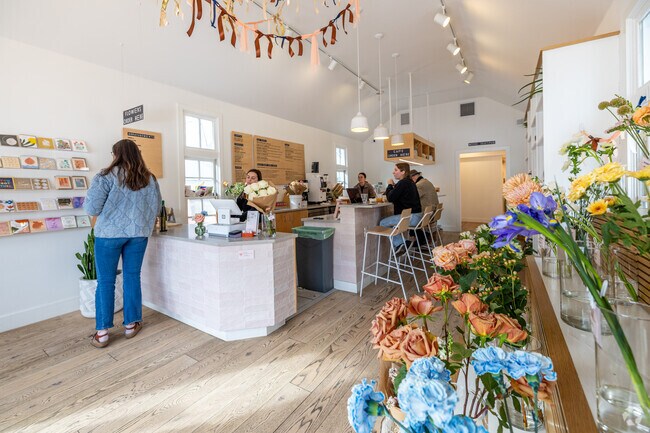 Wild Valentine is both a local coffee shop and florist in the South End of Portsmouth, NH.