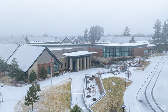 Ferris High School has lots of outdoor space for its students.
