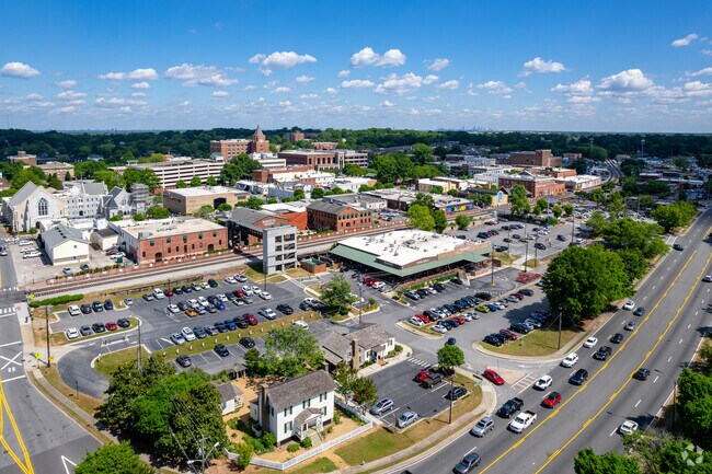 Downtown Marietta is just around the corner from the East Marietta residential neighborhood.