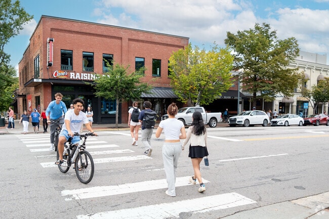 No highways are needed to get into Chapel Hil from Leigh Village.l