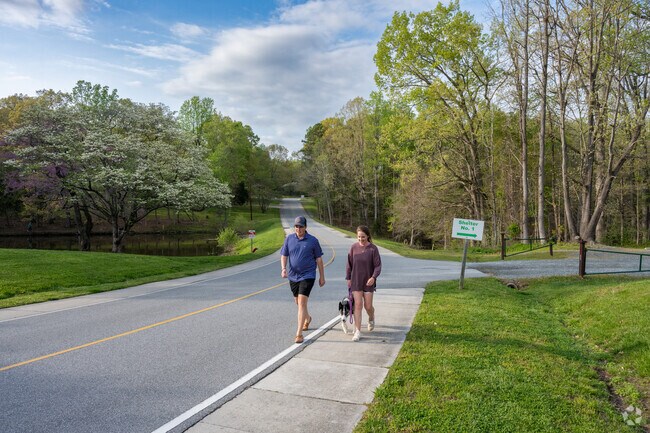 You can enjoy a walk through Hagan-Stone Park, just minutes from the Ritters Lake neighborhood.