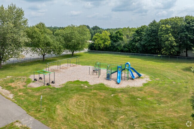 The playground area at the Mary Snow School in Bangor, ME.