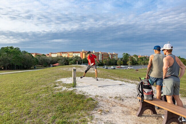 Corkscrew Woodlands residents will enjoy the full disc golf course at Estero Community Park.