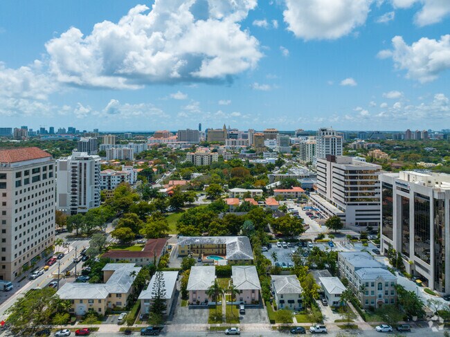 A great view of the smaller condo buildings near larger condo buildings in Douglas.