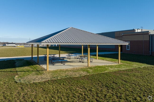 Troy South Middle School has a new pavilion.