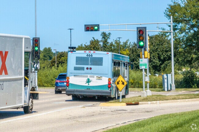 The closest bus stop to Briar Crest is at the Pine Tree Plaza, less than a mile away.