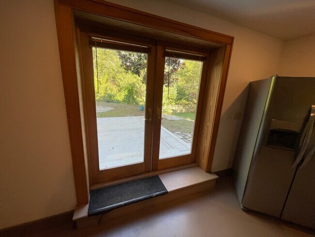 French door entrance-inside