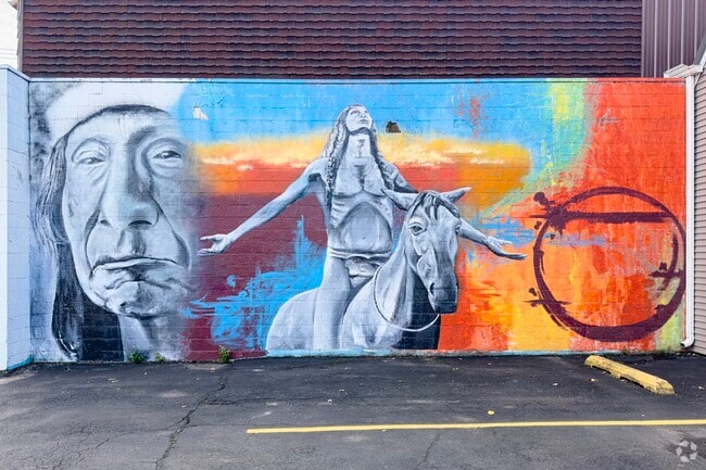 Gorgeous murals are on display throughout Poplar.