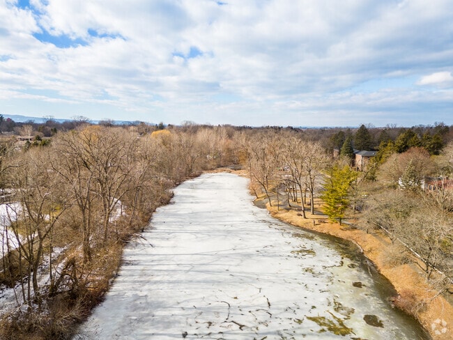 Come see the frozen water at Buckingham Lake-Crestwood.
