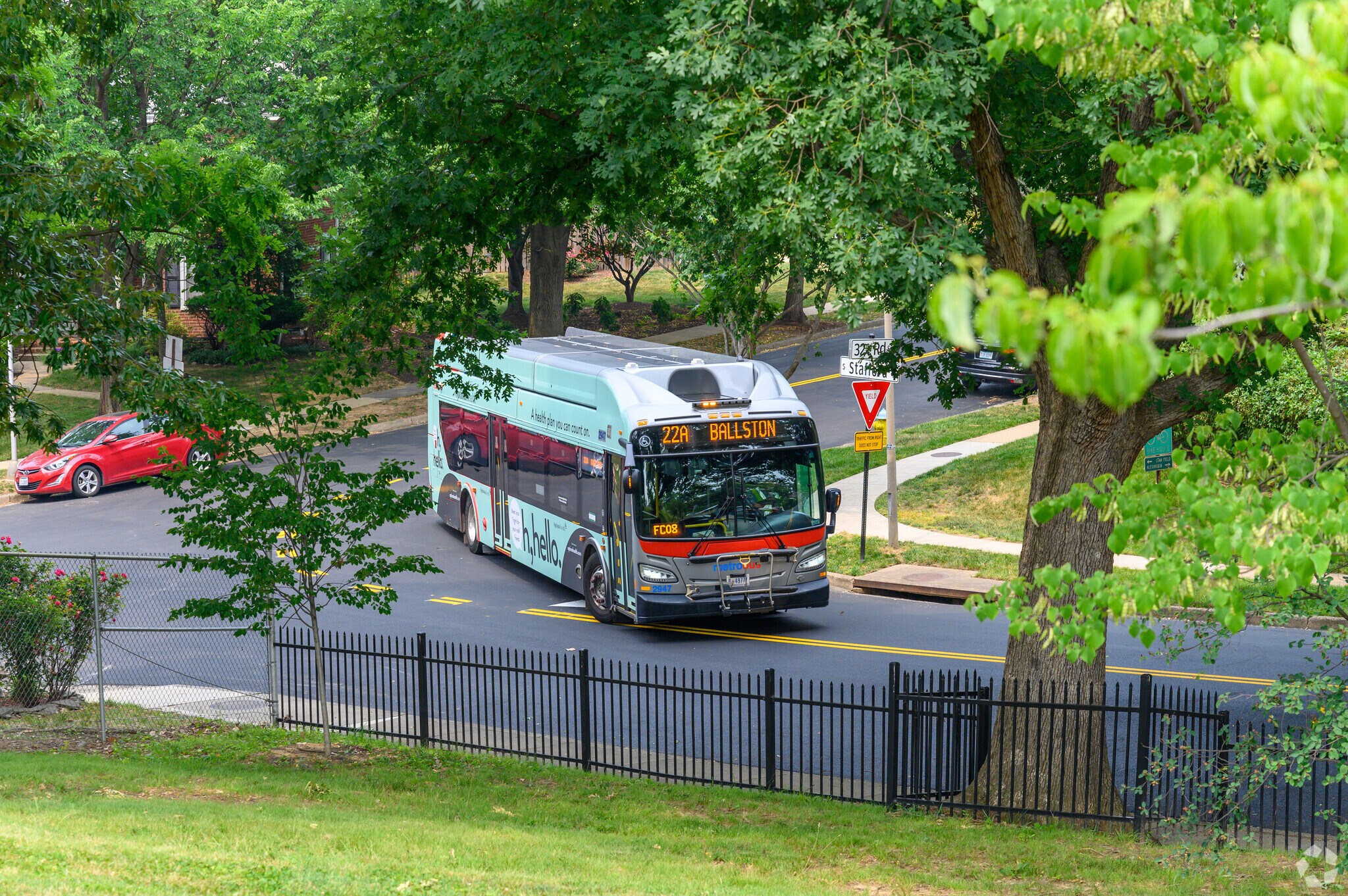 Local bus stops can be found throughout Fairlington.