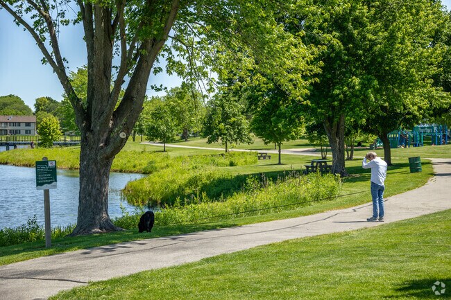 Spring Lake Park is a great place for walking your dog in Fox Valley Aurora.