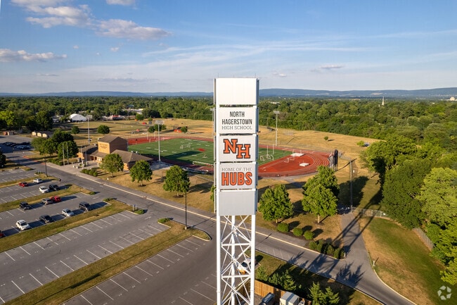 North Hagerstown High School sports an impressive school campus.