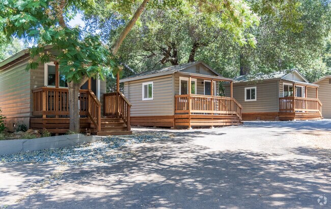 Log Cabin homes can be found in Columbia, Ca.