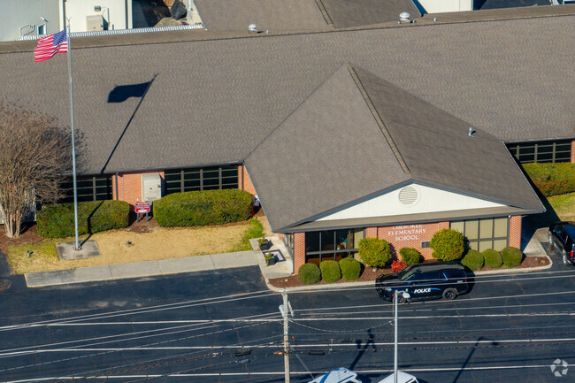 Entrance to Cherokee Elementary School in Guntersville Alabama.