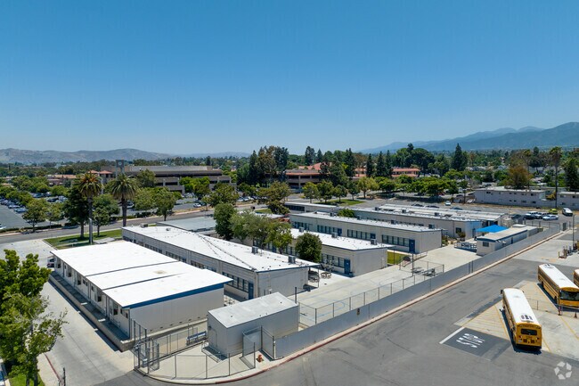 Back side of Orange Grove High School in the city of Corona.