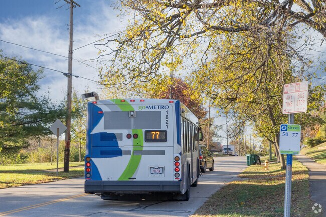 The 50 and 77 route buses service Sayler Park.