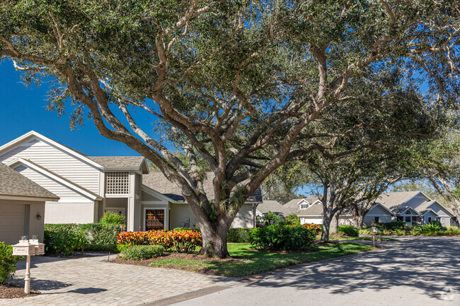 Wyndemere features thoughtfully designed residential communities with large shading trees.