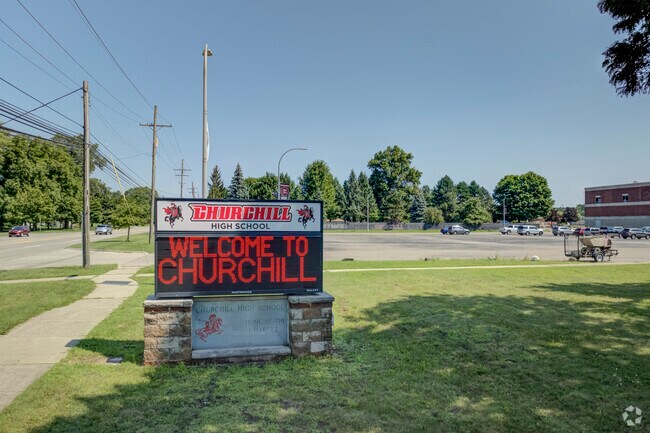 Students can easily walk or bike to Churchill High.