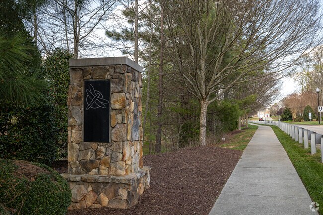 Sidewalks at the entrance to Winston Ridge