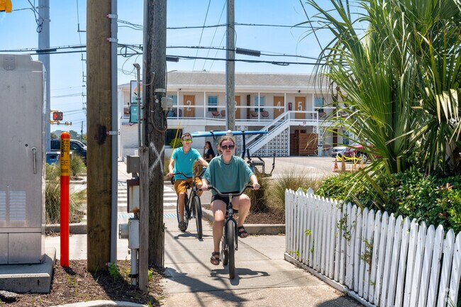 Residents walk, bike and drive to get around Carolina Beach.