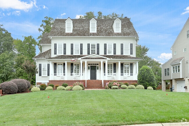 Transitional style homes are perched on level, well-maintained lots in the Foxhall neighborhood.