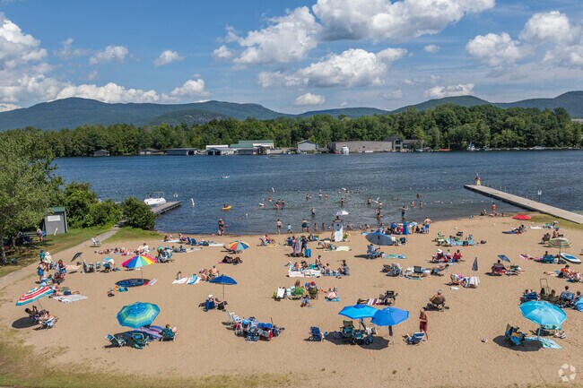 Veteran's Memorial Park in Bolton Landing is a great place to enjoy a sunny day with family.