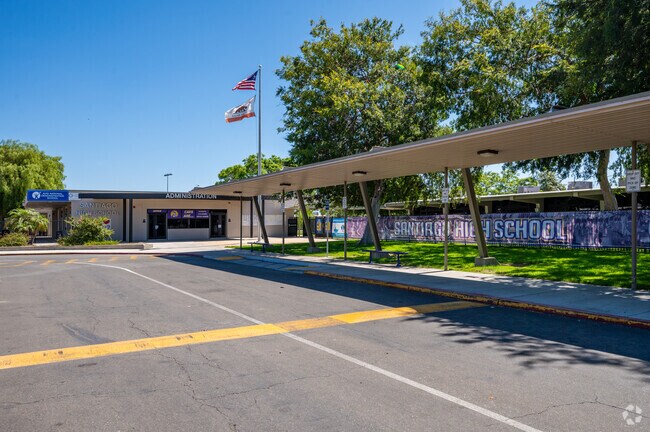 Santiago High School is part of the Santa Ana Unified School District.