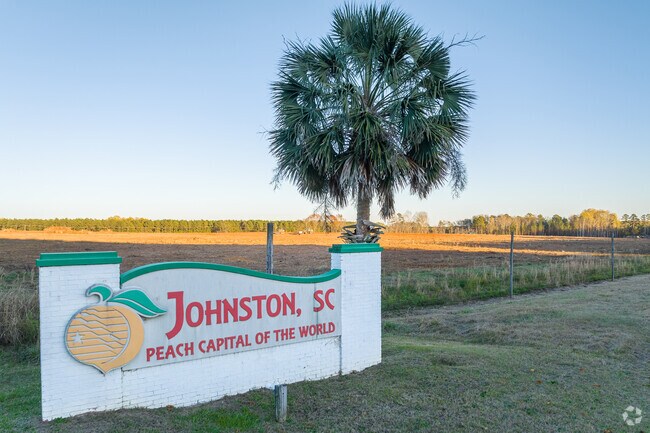 Several signs on the side of the highways welcome you as you arrive into the town of Johnston.