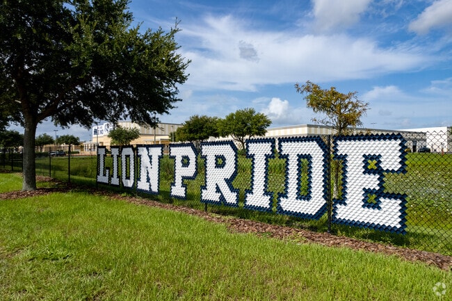 Lake Nona High School is home to the Lions and the school spirit can be found all around.