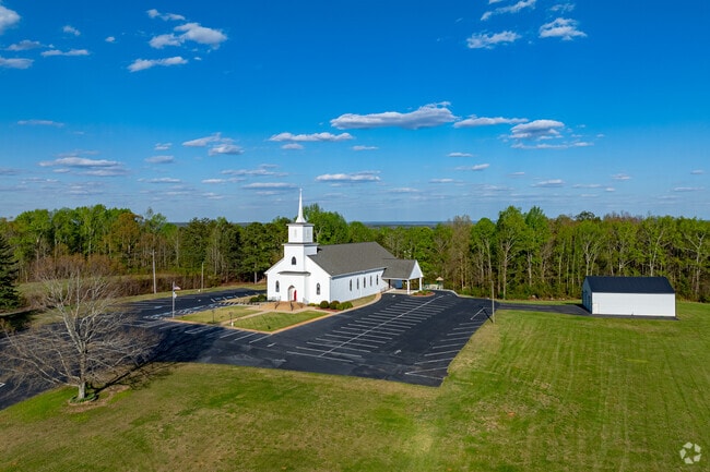 Country lands and churches make up much of the scenery in Whitesburg.