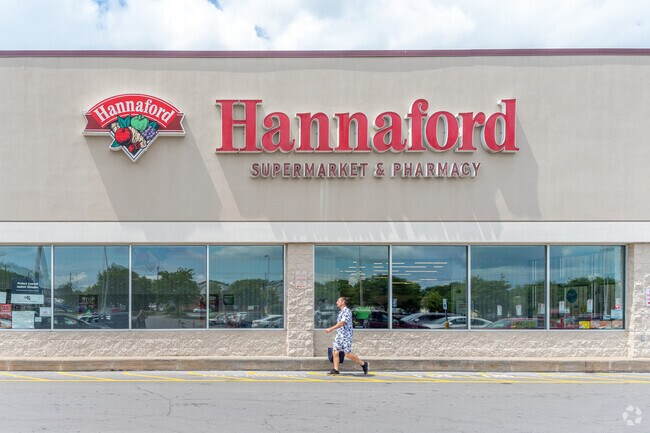 Hannaford Plaza is located in Utica and includes several retail and dining chains.