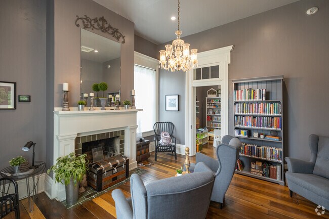 Enjoy a new book in a relaxed room at the Galena Digital Library.