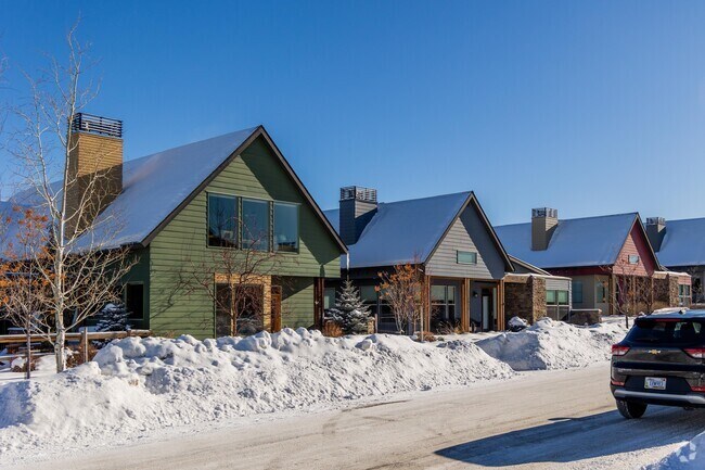 Many homes in Springhill have A-Frame roofs to help keep the snow off in the winter.
