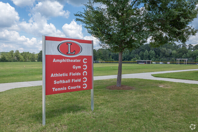 Loganville Middle School is a large campus with signs to direct students.