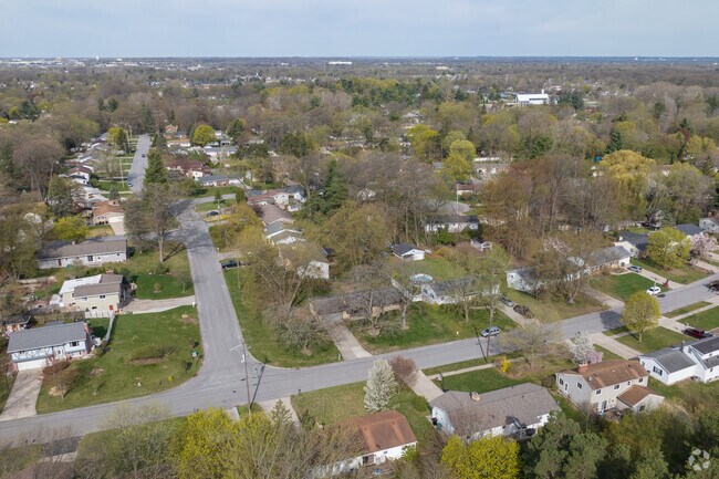 Ridgebrook is lined with quiet, wooded streets.