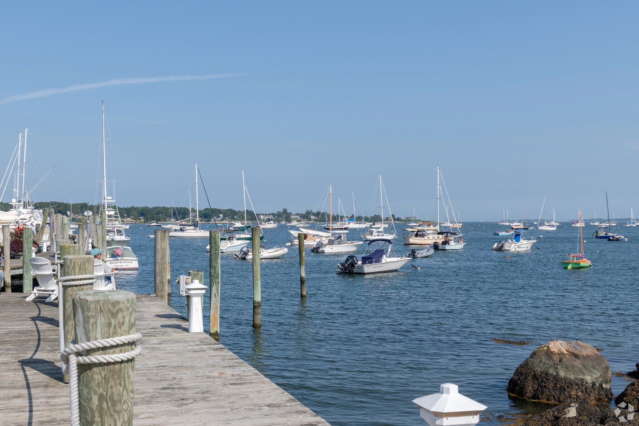 Noank Village Boatyard is an anchor for the community where locals and exotics moor.