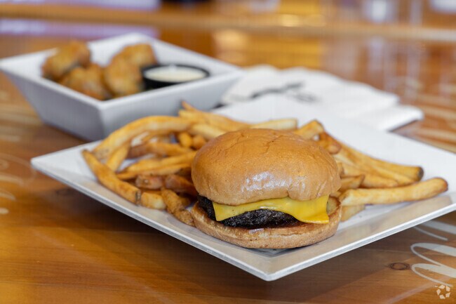 Try a burger and pickle chips at B&D Burgers in Windsor Forest.