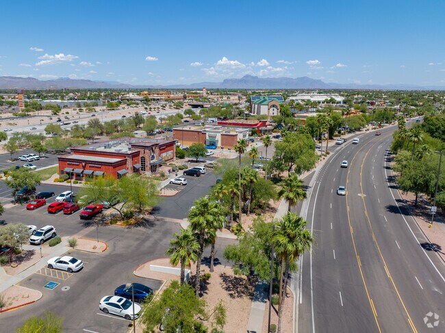 Many dining options are available along Superstition Springs Boulevard.