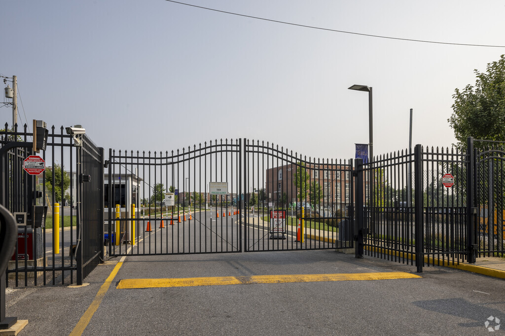 Talmudical Academy-Baltimore gated entrance in Lochearn.