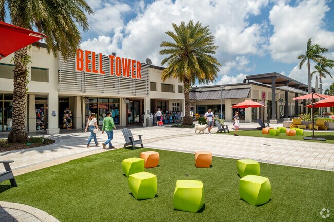 The Bell Tower Mall in the Whiskey Creek neighborhood has many great stores and restaurants.