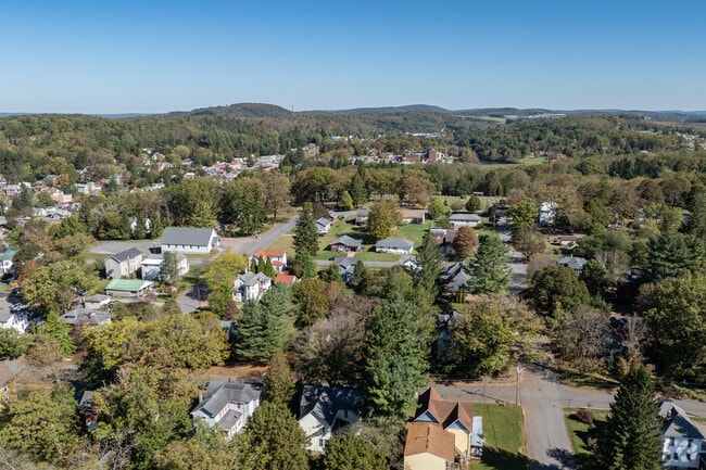 Oakland is surrounded by the rolling hills of WV.