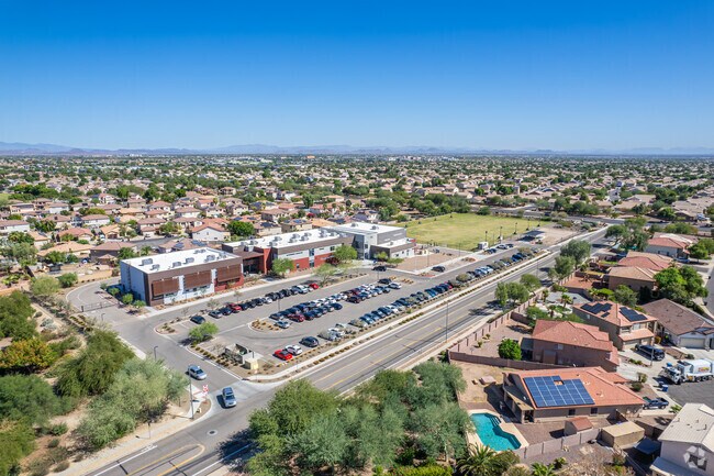A bird's-eye view of Highland Prep's campus in Surprise.